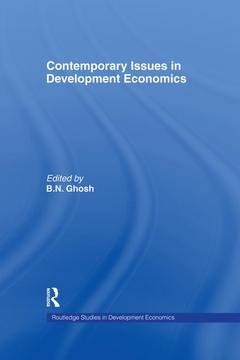 Couverture de l’ouvrage Contemporary Issues in Development Economics