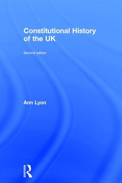 Couverture de l’ouvrage Constitutional History of the UK