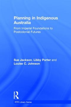 Couverture de l’ouvrage Planning in Indigenous Australia