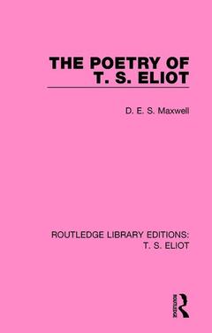Couverture de l’ouvrage The Poetry of T. S. Eliot