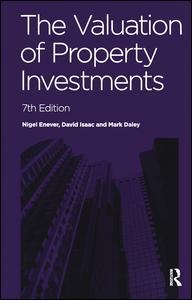 Couverture de l’ouvrage The Valuation of Property Investments