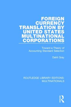 Couverture de l’ouvrage Foreign Currency Translation by United States Multinational Corporations