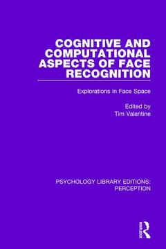 Couverture de l’ouvrage Cognitive and Computational Aspects of Face Recognition