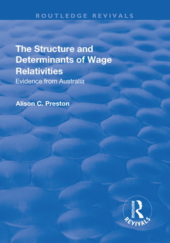 Couverture de l’ouvrage The Structure and Determinants of Wage Relativities