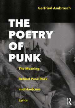 Couverture de l’ouvrage The Poetry of Punk