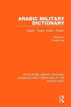 Couverture de l’ouvrage Arabic Military Dictionary