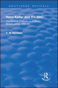 Couverture de l’ouvrage Hans Keller and the BBC