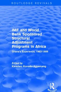 Cover of the book IMF and World Bank Sponsored Structural Adjustment Programs in Africa