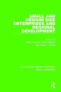 Couverture de l’ouvrage Small and Medium Size Enterprises and Regional Development