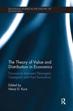 Couverture de l’ouvrage The Theory of Value and Distribution in Economics