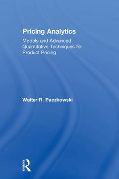 Couverture de l’ouvrage Pricing Analytics