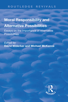 Couverture de l’ouvrage Moral Responsibility and Alternative Possibilities