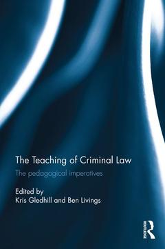 Couverture de l’ouvrage The Teaching of Criminal Law