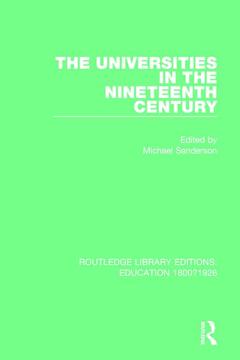 Couverture de l’ouvrage The Universities in the Nineteenth Century