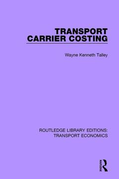 Couverture de l’ouvrage Transport Carrier Costing