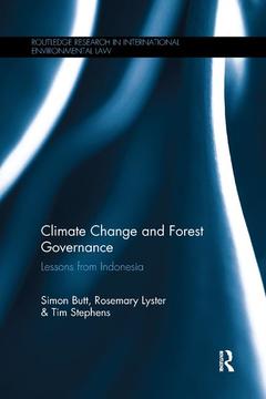 Couverture de l’ouvrage Climate Change and Forest Governance