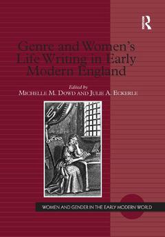 Couverture de l’ouvrage Genre and Women's Life Writing in Early Modern England