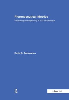 Couverture de l’ouvrage Pharmaceutical Metrics