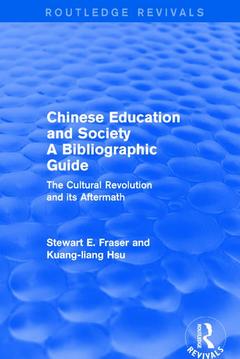 Couverture de l’ouvrage Chinese Education and Society A Bibliographic Guide