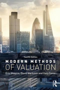 Couverture de l’ouvrage Modern Methods of Valuation