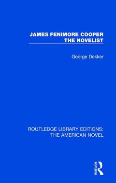 Couverture de l’ouvrage James Fenimore Cooper the Novelist