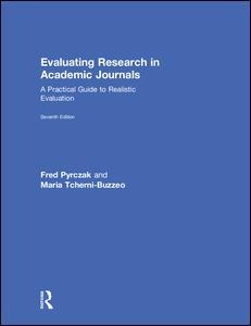 Couverture de l’ouvrage Evaluating Research in Academic Journals