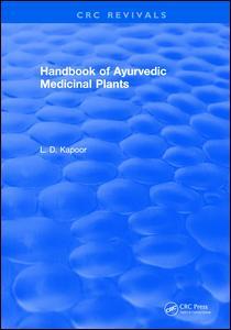 Couverture de l’ouvrage CRC Handbook of Ayurvedic Medicinal Plants