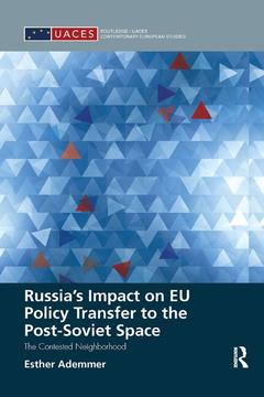 Couverture de l’ouvrage Russia's Impact on EU Policy Transfer to the Post-Soviet Space