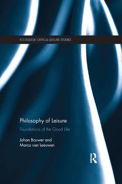 Couverture de l’ouvrage Philosophy of Leisure