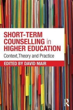 Couverture de l’ouvrage Short-term Counselling in Higher Education