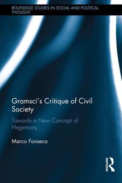 Couverture de l’ouvrage Gramsci's Critique of Civil Society