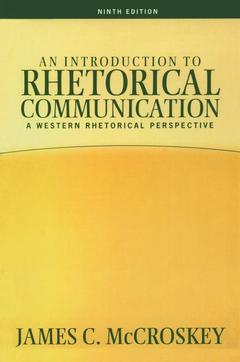 Couverture de l’ouvrage An Introduction to Rhetorical Communication