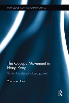 Couverture de l’ouvrage The Occupy Movement in Hong Kong