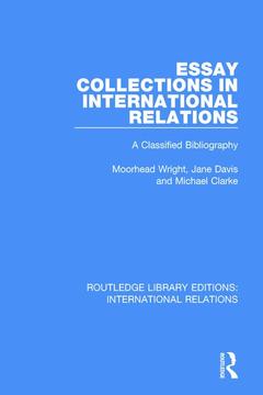 Couverture de l’ouvrage Essay Collections in International Relations