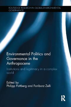 Cover of the book Environmental Politics and Governance in the Anthropocene