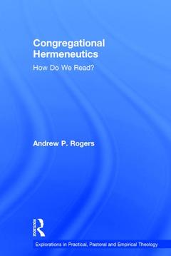 Couverture de l’ouvrage Congregational Hermeneutics