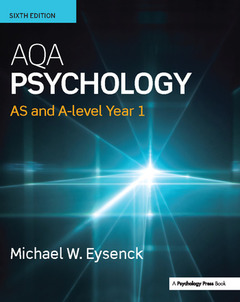 Couverture de l’ouvrage AQA Psychology