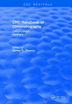 Couverture de l’ouvrage Handbook of Chromatography Volume II (1990)