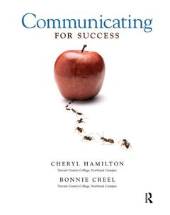Cover of the book Communicating for success (1st ed )