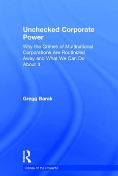 Couverture de l’ouvrage Unchecked Corporate Power