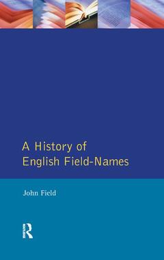 Cover of the book A History of English Field Names