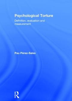 Couverture de l’ouvrage Psychological Torture