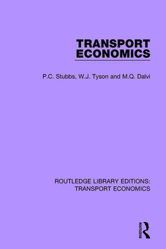 Couverture de l’ouvrage Transport Economics