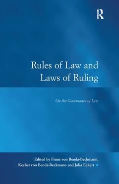 Couverture de l’ouvrage Rules of Law and Laws of Ruling
