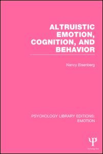 Couverture de l’ouvrage Altruistic Emotion, Cognition, and Behavior (PLE: Emotion)