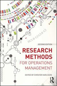 Couverture de l’ouvrage Research Methods for Operations Management