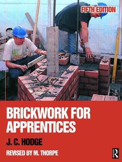 Couverture de l’ouvrage Brickwork for apprentices, 