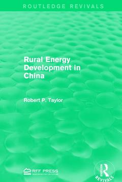 Couverture de l’ouvrage Rural Energy Development in China