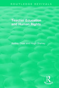 Couverture de l’ouvrage Teacher Education and Human Rights