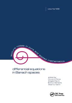 Cover of the book Differential Equations in Banach Spaces